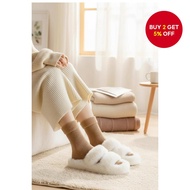 Hitchie 2 Pairs Thick Cotton Wool Cashmere Winter Warm Socks for Travel Stokin Stocking Tebal Sejuk 