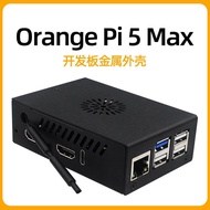 Orange Pi 5 MAX Metal Case Orange Pi 5 MAX Cooling Fan Case Motherboard Protective Case