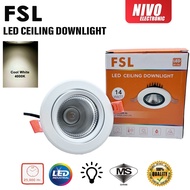 14W LED COB DOWNLIGHT Ceiling Downlight 4000K FSL