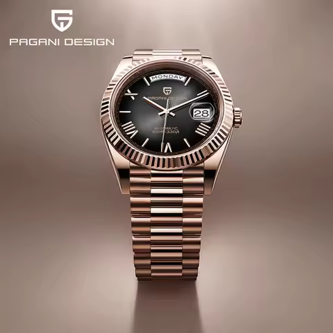 PAGANI DESIGN 2026 New DD36 Rose Gold Luxury Automatic Watch For Men Mechanical Wrist watch Men Sapp