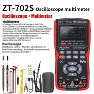 ZOYI ZT703S 702S เครื่องทดสอบทรานซิสเตอร์มัลติมิเตอร์ในออสซิลโลสโคปแบบดิจิตอล50MHz แบนด์วิธ280MS Osc