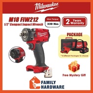 MILWAUKEE M18 FIW212 FUEL 1/2" Impact Wrench 339NM M18FIW212 Case FIW212-0X0 M18FIW212-0X0 FIW212-501B M18FIW212-501B