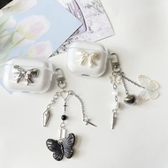 For UGREEN HiTune T3 T6  H5 Cover Silicone Transparent For HiTune H5 Earphone Cover with Keychain Fo