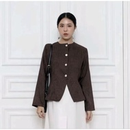 Ailee Long Sleeve Top Long Sleeve Top Hijab Friendly Blouse - Korean Look Women's Blazer
