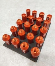 🇰🇷🇯🇵日韓車款軚鈴螺絲 orange  lock lug nut set 🔩