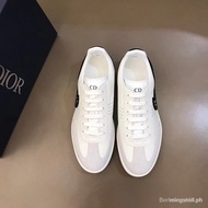 Dior New Trendy Men's Sneakers Versatile White Shoes Planosexquisite