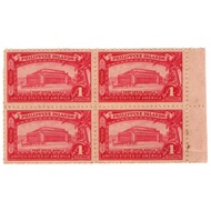 Philippines Vintage May 3, 1932 US355 4c Rose Carmine Manila Post Office Stamps B/4's
