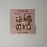 Press On Nails Fake Nails Handmade Gel Size XS