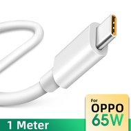 Fonken Oppo Super Flash Vooc Cepat Caj Jenis C Kabel 6.5A/65W Super Flash Mengecas untuk Oppo R17 pr