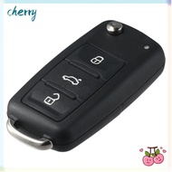 CHERRY Key Shell, Plastic Black Key Fob, Key Fob Cover Key Fob for VW