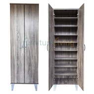 Furniture Living 2 Doors Tall Shoe Cabinet (Sonoma Oak)