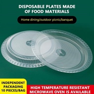 10Pcs Microwavable PP Plastic Plate 9 Inches Disposable Tableware