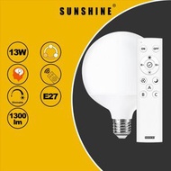 [3件裝] LED燈膽(搖控球泡A60+搖控器套裝) - 13W / E27大螺頭 / 3000K-6500K+可調光暗 #LED燈泡 (LRGA-13W-S)