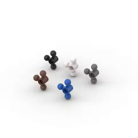 Gobricks Building Blocks GDS-90012 Technical Arm Steering with 3 Tow Ball Compact Assembles compatib