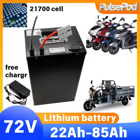 21700 72V 22AH 35AH 45AH 55AH 70AH 85AH Lithium ion battery BMS 20S 3000W 5000W Electric pedal motor