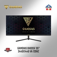 ♞Gamdias Apollo DHD35F 35" 1440P 120Hz VA 1ms Ultrawide Gaming Monitor Ultra Wide