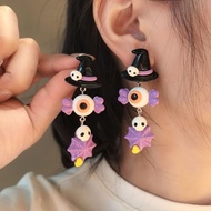 Hand-Made Dark Style Funny Earrings Fun Creative Skull Earrings