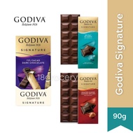 Godiva Signature Dark Chocolate Bar Assorted Flavors, 90g