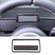 Carbon Fiber Car Steering Wheel Back Screen Display Frame Sticker Kit For Ineos Grenadier 2020-2024 