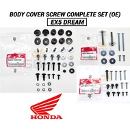 EX5 DREAM / EX5 CLASS BODY COVER SCREW COMPLETE (OE) COVER SCREW FULL SET FULL BODY COVER SCREW SET