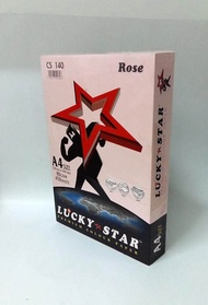 【1PACK=450SHEET ! ! !】LUCKY STAR PREMIUM COLOUR PAPER 80GSM 450 SHEET (CS140 ROSE) LIGHT COLOUR