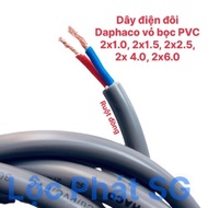 Daphaco 2x2.5 double electrical wire-100m gray round Fa wire with 2 layers of PVC sheath
