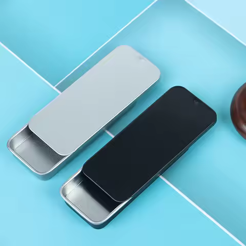1 PCS Push Pull Box Frosted Iron Box In Stock Portable Mini Slide Box Small Accessories Medicine Can