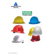MSA Safety Helmets V-GARD - Full Brim & Cap Style (USA & CHINA) - c/w Fas-Trac Suspension