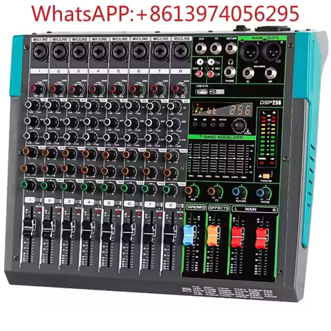 8-Channel professional mixer DJ karaoke sound system controller(1pcs)