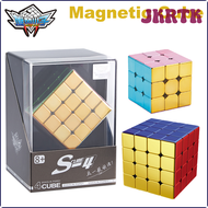 JKRTK Cyclone Boys Plating 3x3x3 4x4 2x2 Magnetic Magic Cube Toys 3x3 Professional Speed Puzzle Accessories 3×3 4×4 2×2 Cubo Magico HRTWR