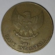 koin logam kuno Rp. 500 emisi 2002