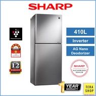 Sharp 4122MSS 410L Inverter 2 Door Fridge Refrigerator Peti Sejuk