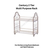SHDR-510 Century 510B 2 Tier Multi Purpose Rack For Kitchen,Living Room,Bedroom L32*W20*H36.5cm