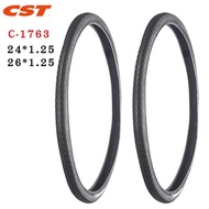 ☼CST 26inches Mountain bike tires C1763 24 inches Bicycle parts 24X1.25 26*1.25 Antiskid wear re t⚜