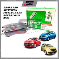 PERDUA Brake Pad Axia Bezza Myvi ICON Myvi Lagi Best Disc Brake Break Pad Bezza Brek Pad Brake Axia 