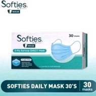 Langsung Masker Softies Daily Mask 30S 3Ply Earloop Softies Daily