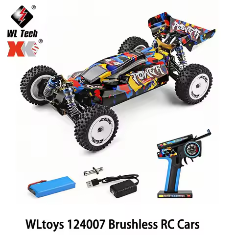 WLtoys 124007 Brushless 1:12 Remote Control Car 4WD 75km/h 2.4GHz All Terrain Off Road RC Truck with