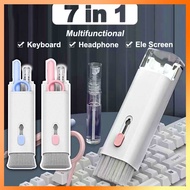(SG ready stock) 7-in-1 Computer Keyboard Cleaner Brush Kit Earphone Cleaning Pen For Headset Keyboard Cleaning Tools