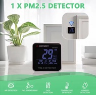 จัดส่งทันที SNDWAY PM2.5 Detector เครื่องวัดปริมาณฝุ่น 3in1 มี Sensor วัดค่า PM2.5 วัดอุณหภูมิ วัดคว