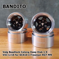 Select Beadlock Celong Deep Disk 1.9 V43 1/10 for SCX10 ii Freemen RGT MN