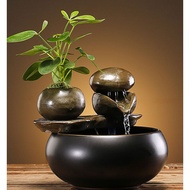Feng Shui Fountain (17cmx17cmx16cm) - Water table /Desktop Water Feature Zen Fountain Indoor for The Garden Indoor Ornam