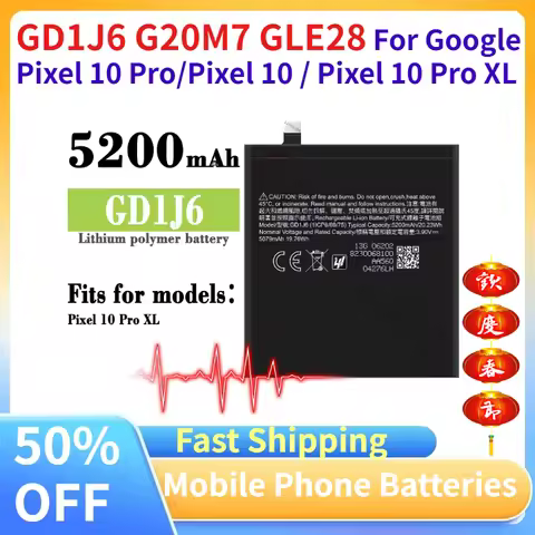 Brand New GD1J6 G20M7 GLE28 Mobile Phone Batteries for Google Pixel 10 Pro/Pixel 10 / Pixel 10 Pro X