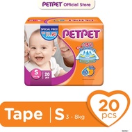 Diapers PetPet Tape Diaper Value Pack - S20M18L16XL14 (1 Pack) -Sample