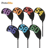 [PETSOLA] Set of 7 Golf Club Covers, Golf Club Covers, Protective Golf Club Covers, Golf Club Head P