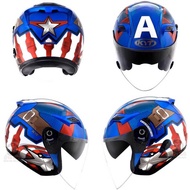 KYT Venom Captain America Helmet (marvel Series) double visor