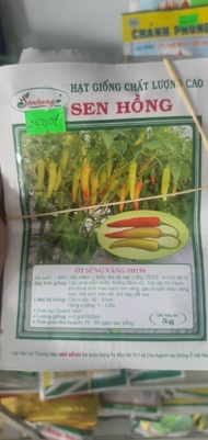 Hạt giống ớt sừng vàng Sen Hồng sh150
