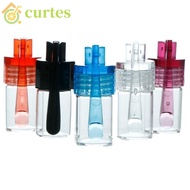 CURTES Pill Box, Portable Household Glass Bottles, Medicine Organizer Multicolor 31mm/15mm Mini Snuff Snorter Bottle Women Men