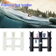 EG【Ready Stock】 Marine Boat Yacht Kayak Fishing Vertical 3 Link Rod Holder Organiser Pole Tube Mount Bracket Socket Rack Lure Pliers Storage