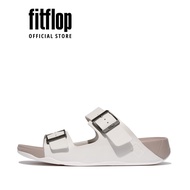 Dép Xăng Đan Nam FitFlop Da Xước GOGH Nam FitFlop Có Khóa - White - JA2-194
