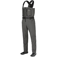 SHIMANO Dry Shield 4 Stretch Wader Chest High/Radial Sole Medium Round S Charcoal Gray FF-000V